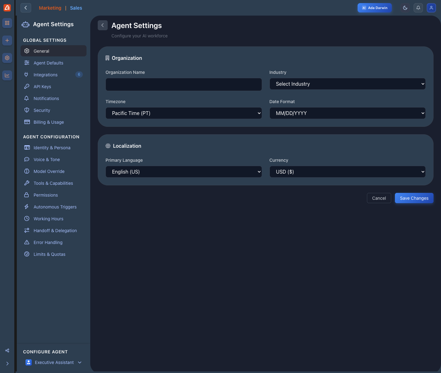 SMS campaign creation interface