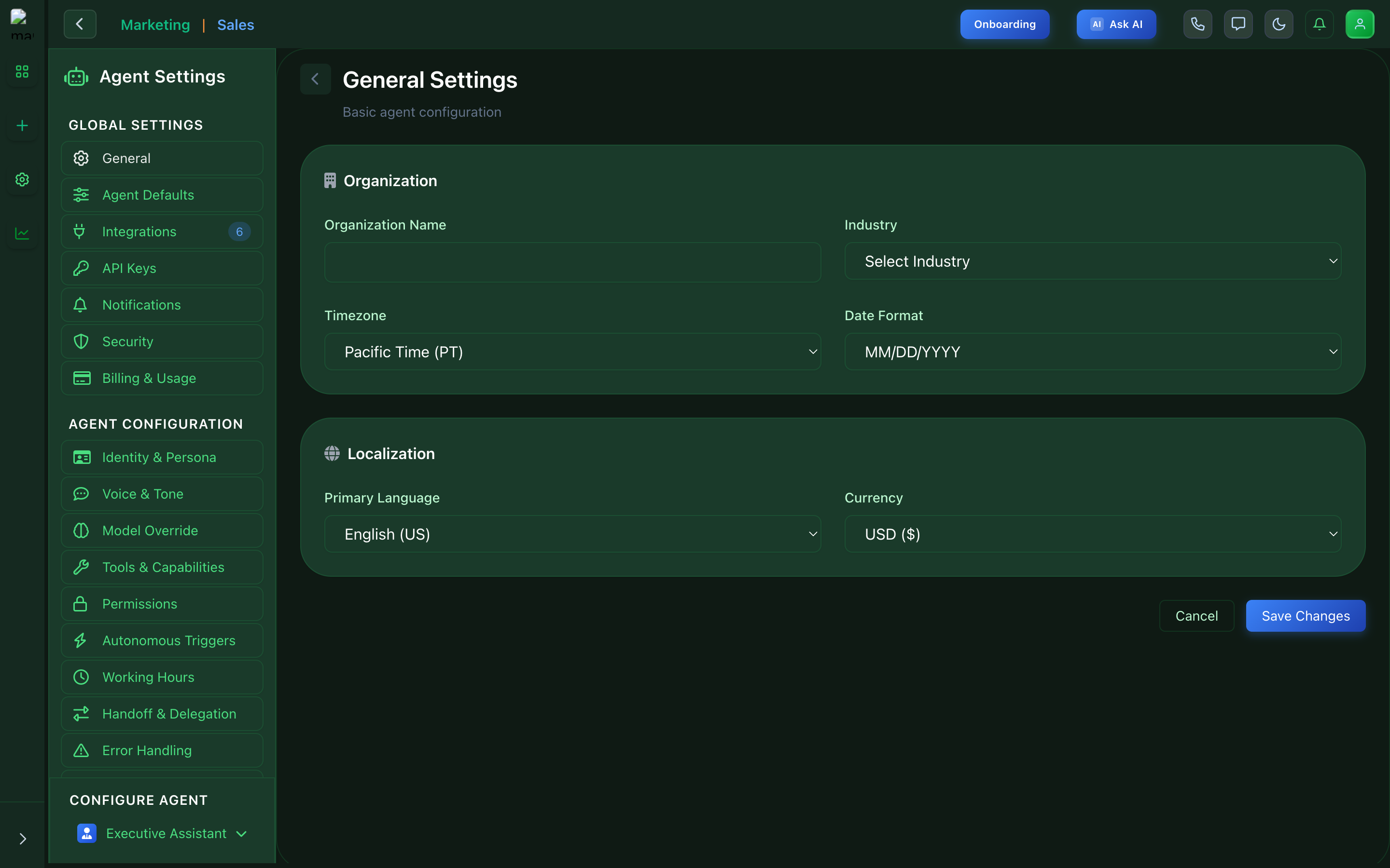 General Settings