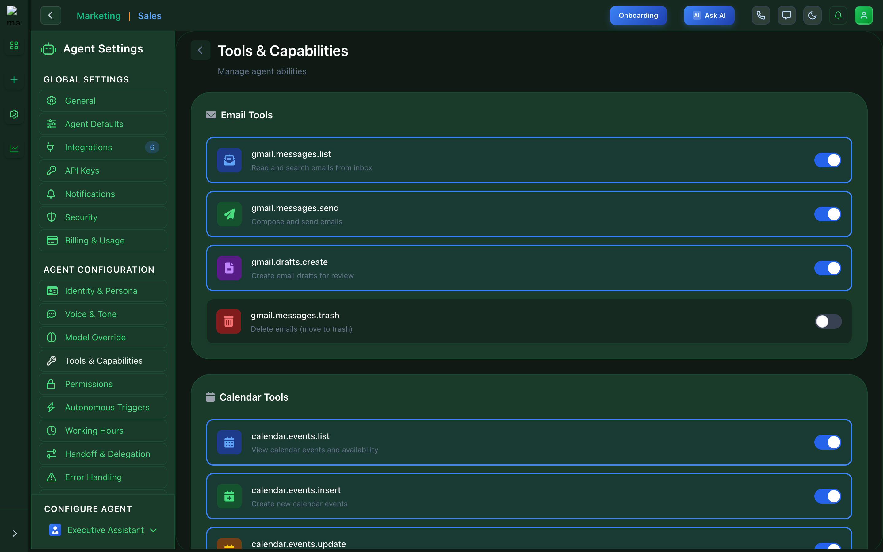 Tools & Capabilities