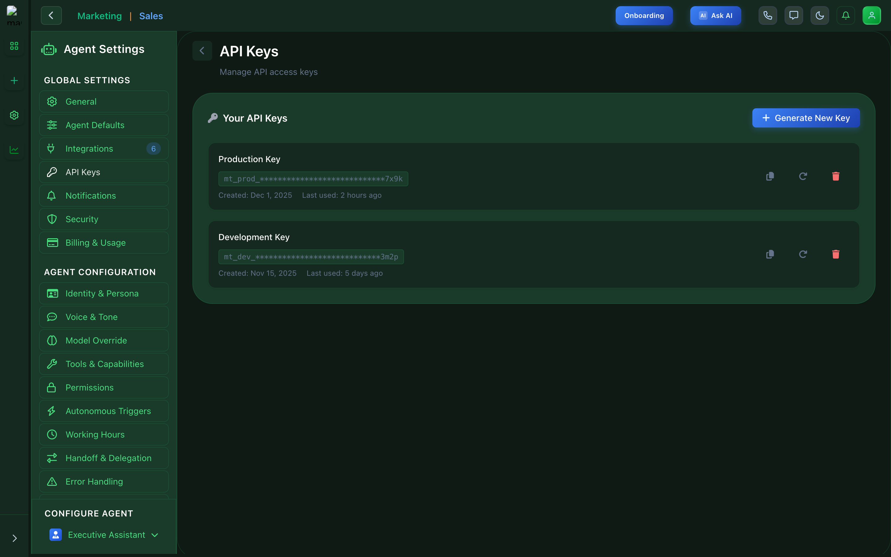 API Keys