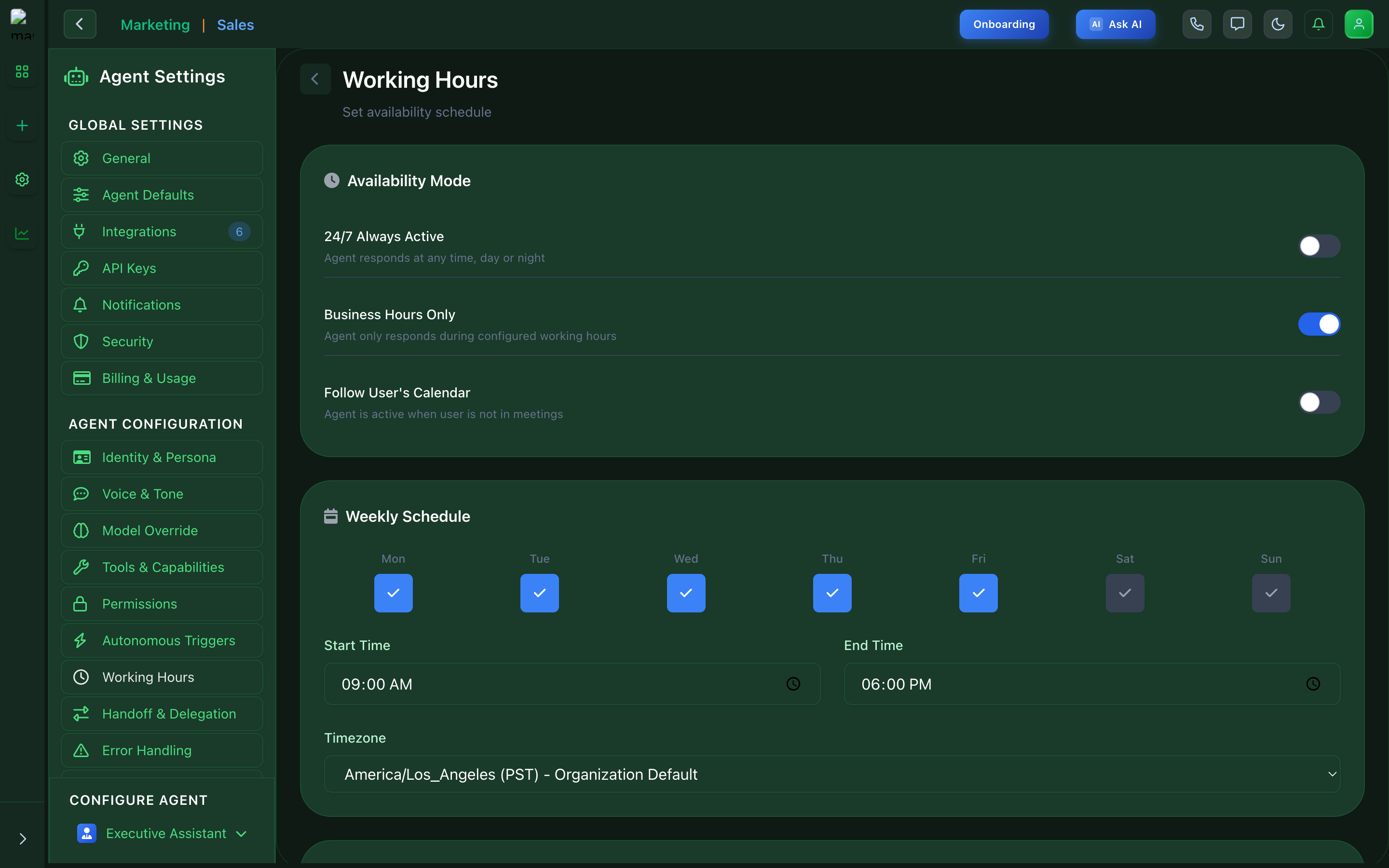 Working Hours