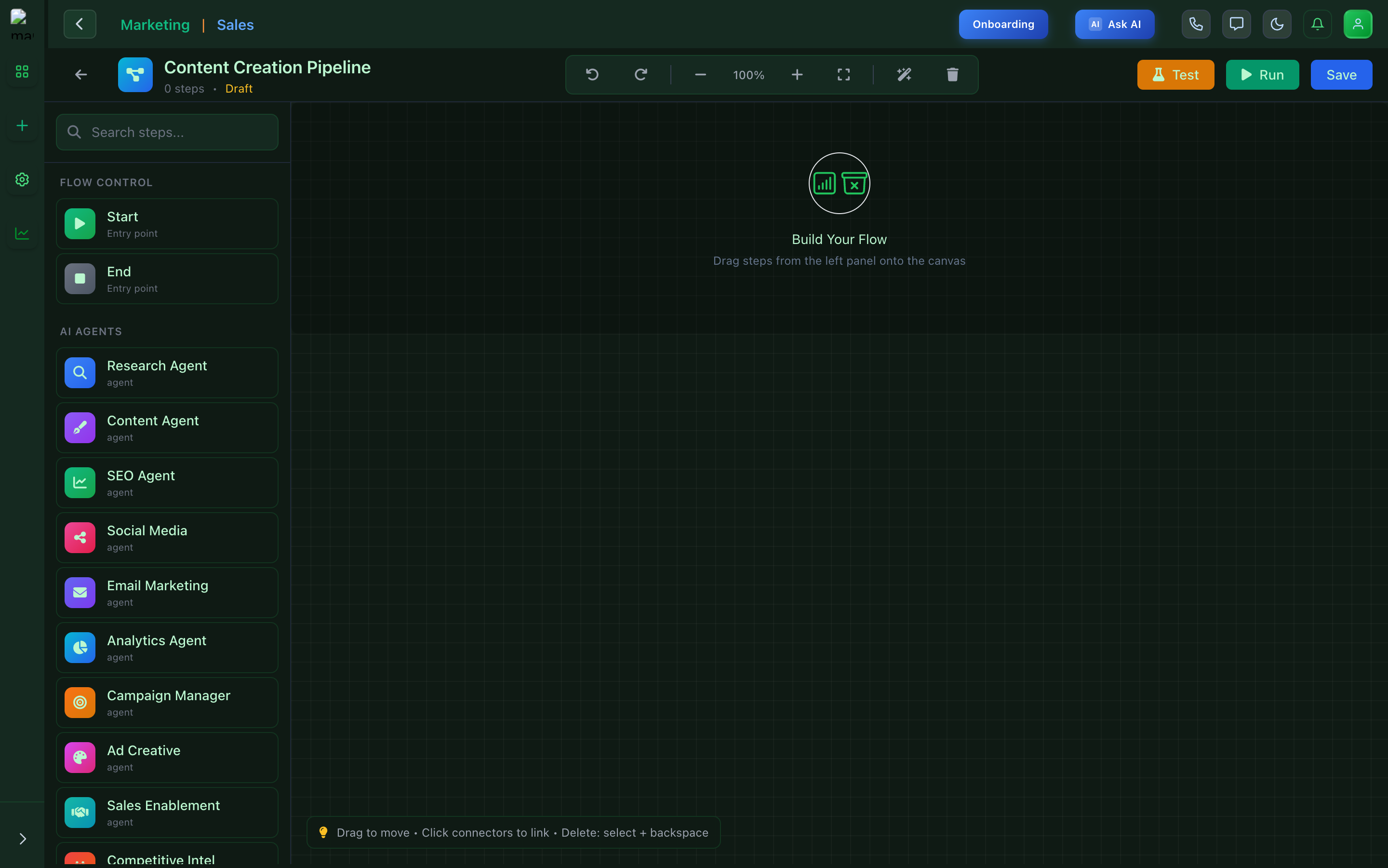 AI Flows Builder