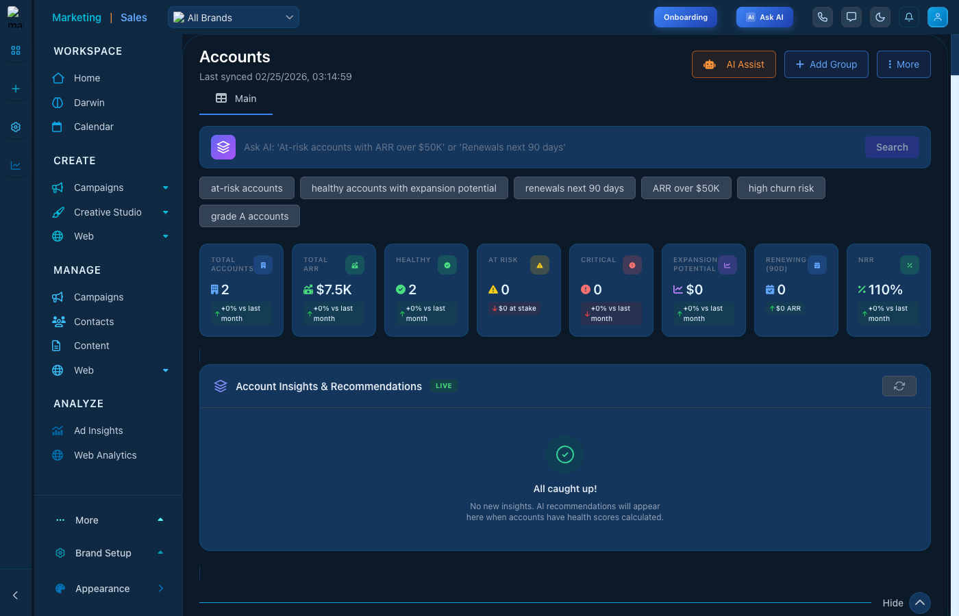 Accounts List