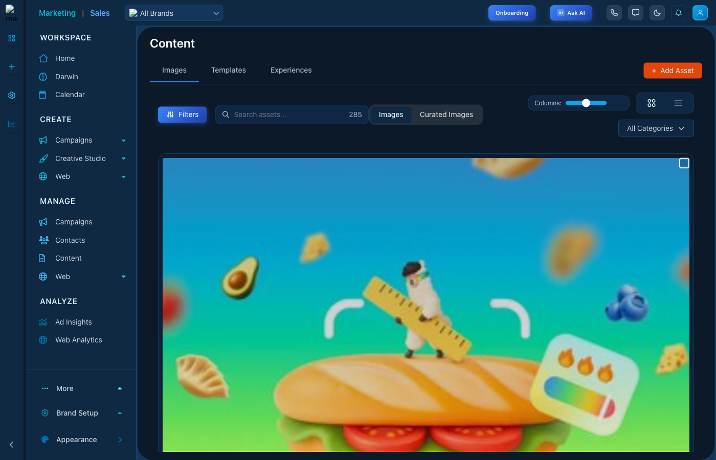 Content Management Dashboard