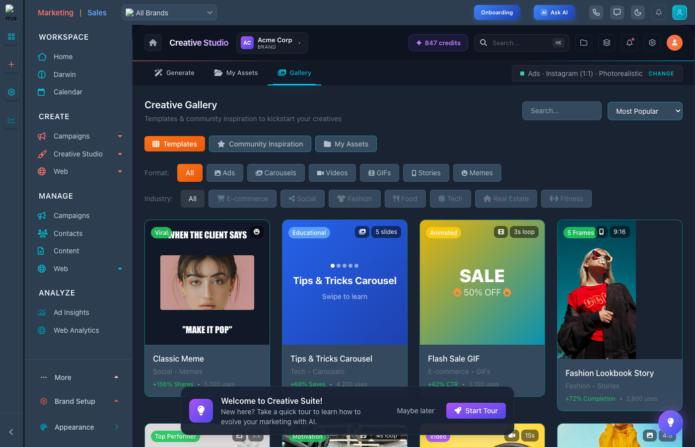 Gallery Tab