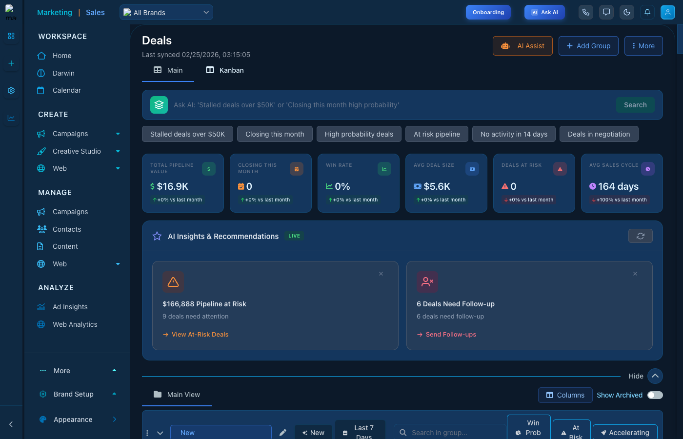 Deals List