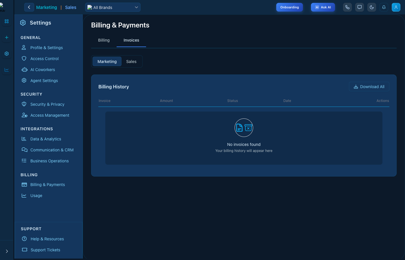 Billing & Payments - Credit Packs