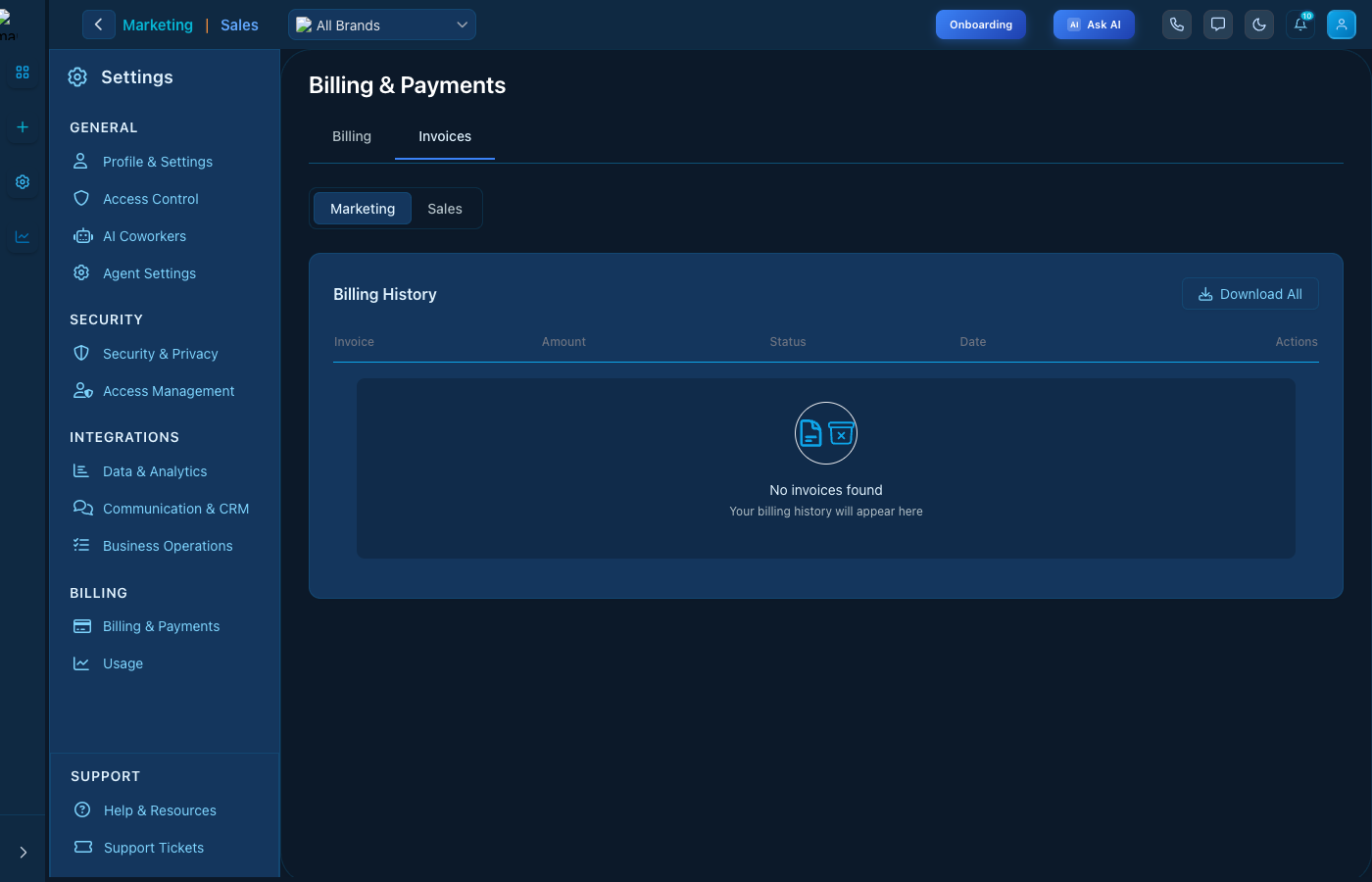 Billing & Payments - Usage & Scaling